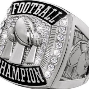 Football Deluxe Silver Championship Rings