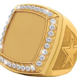 Star Insert Deluxe Gold Champion Rings