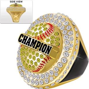 Softball Mega Engravable Ring