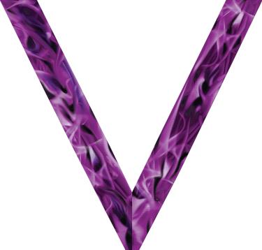 Purple Inferno Sateen Neck Ribbon