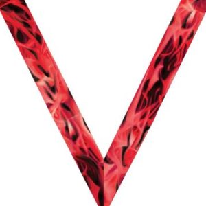 Red Inferno Sateen Neck Ribbon