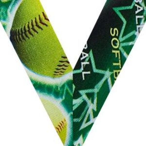 Softball Sateen Neck Ribbon
