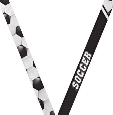 Soccer Sport Rimz Sateen Neck Ribbon