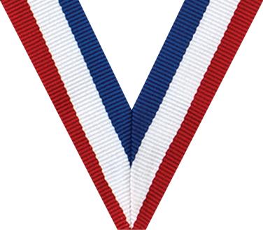 7/8" x 37" Red/White/Blue Ribbon