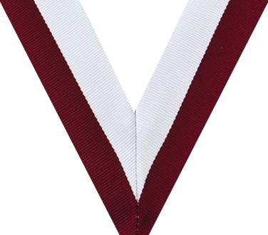 Maroon & White