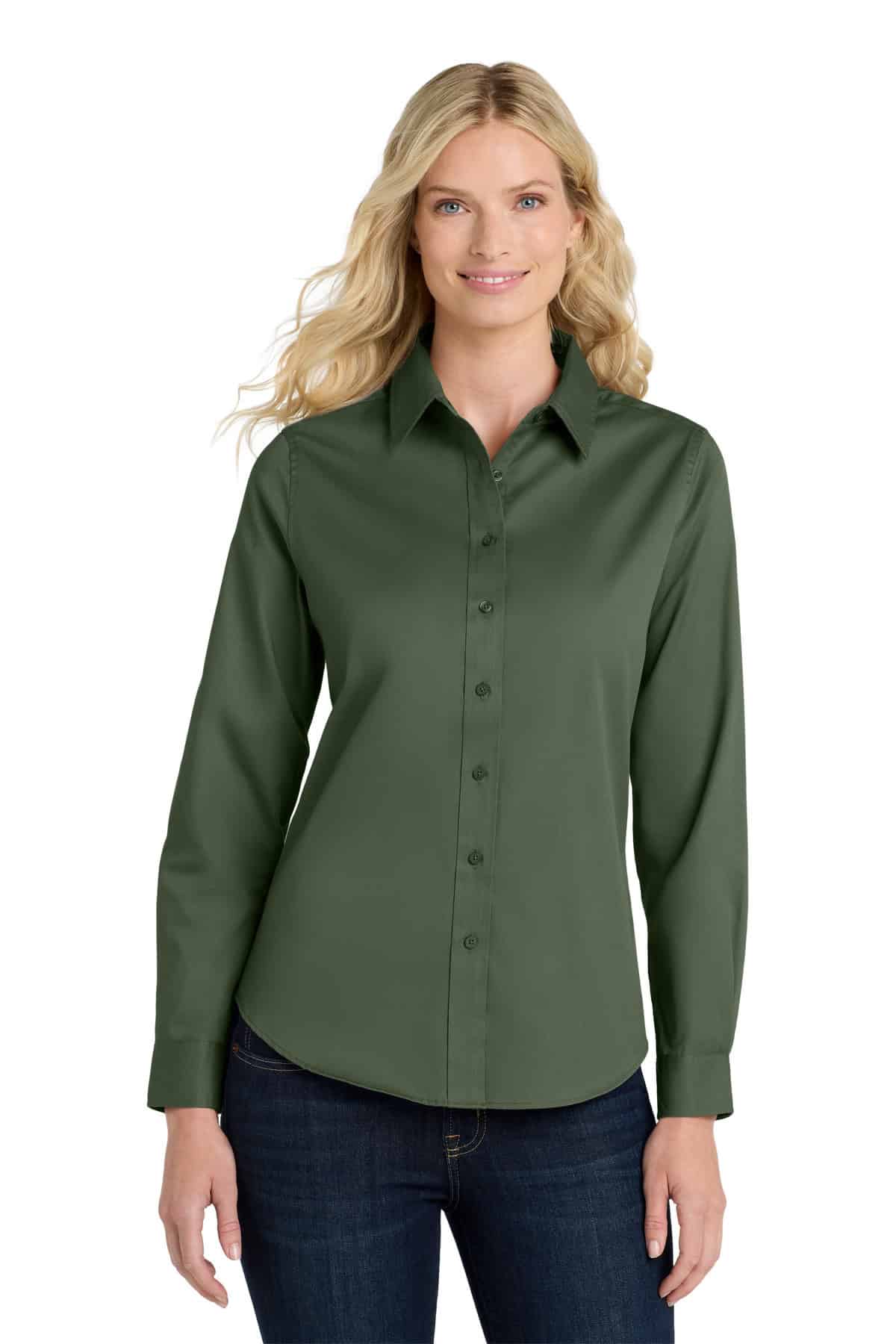 Port Authority® Women's Long Sleeve Easy Care Shirt.  L608 - Image 3