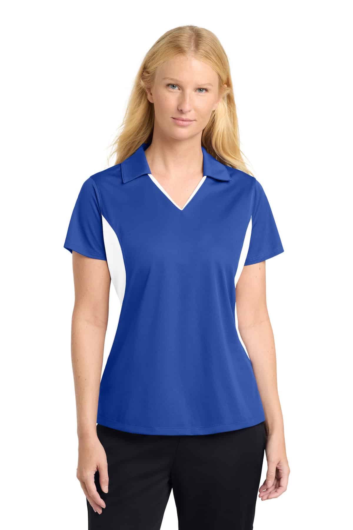 Sport-Tek® Women's Side Blocked Micropique Sport-Wick® Polo. LST655 - Image 12