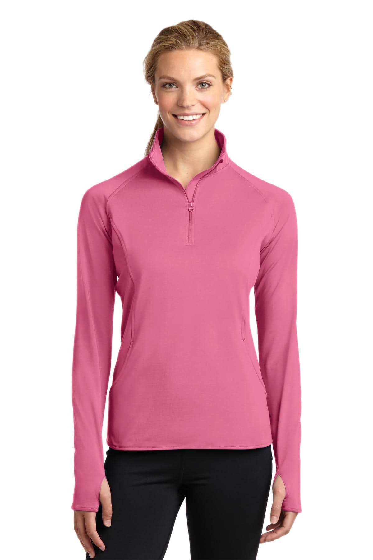 Sport-Tek® Women's Sport-Wick® Stretch 1/4-Zip Pullover. LST850 - Image 5