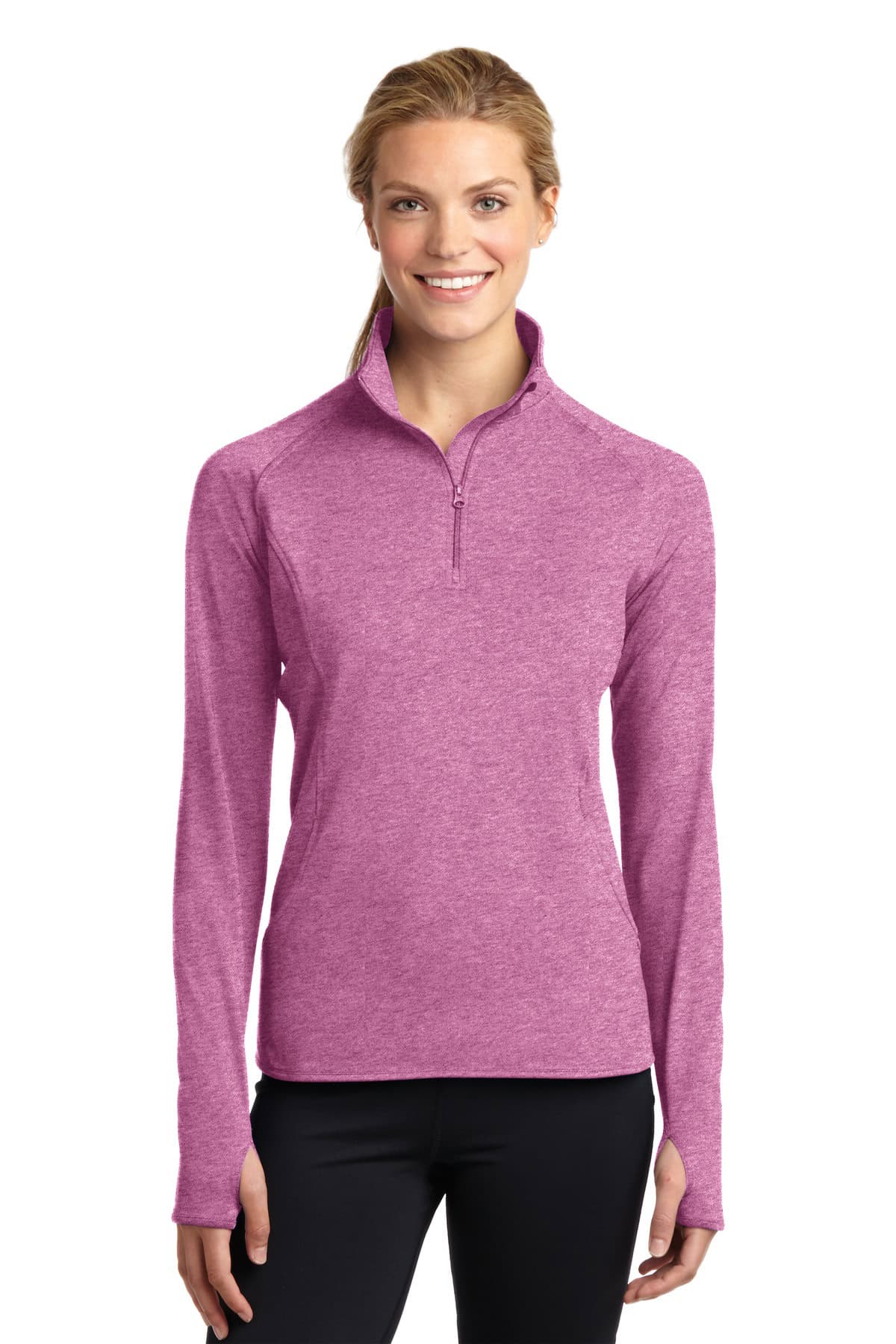 Sport-Tek® Women's Sport-Wick® Stretch 1/4-Zip Pullover. LST850 - Image 11