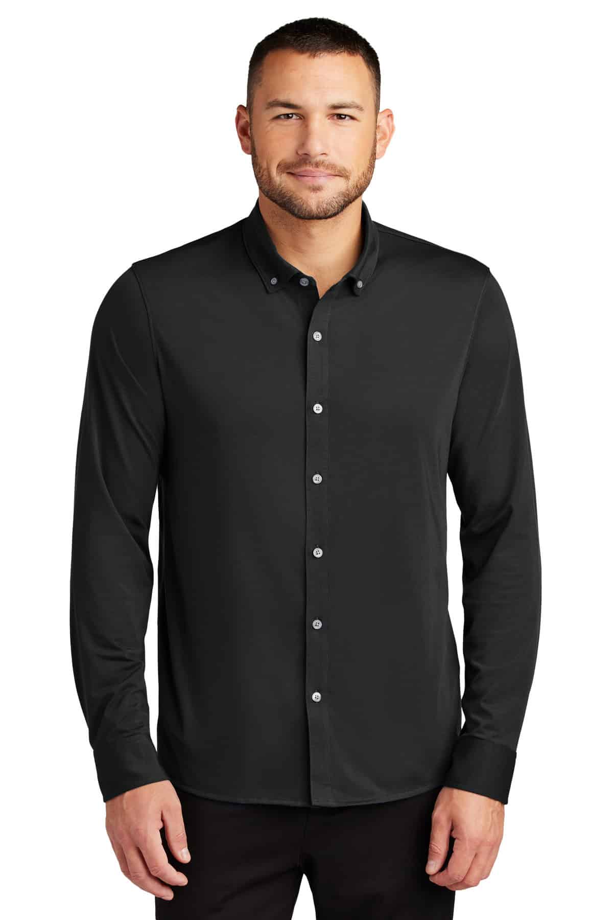 Mercer+Mettle® Stretch Jersey Long Sleeve Shirt MM1018 - Image 3