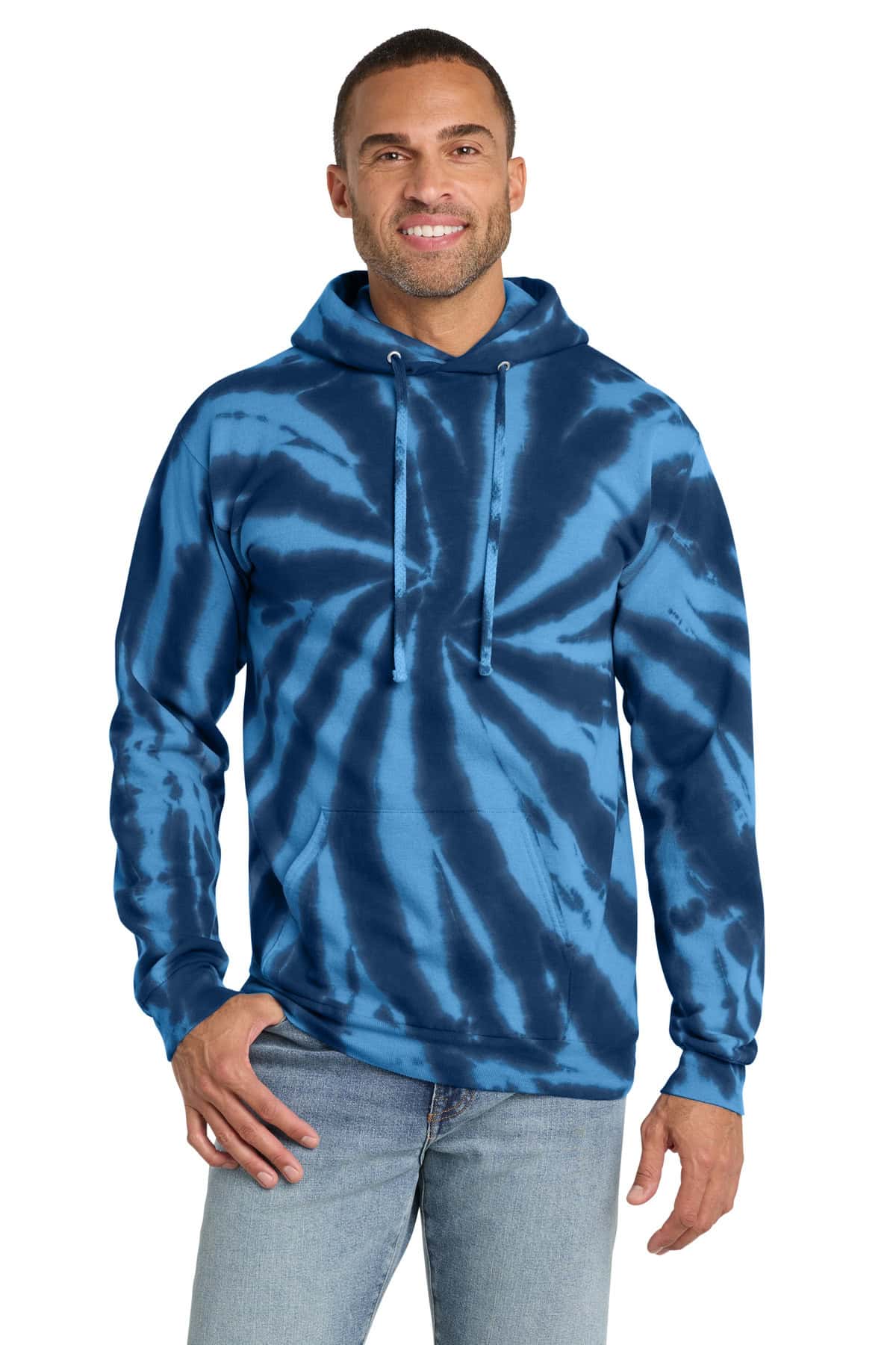 Port & Co™ Tie-Dye Pullover Hooded Sweatshirt. PC146 - Image 5