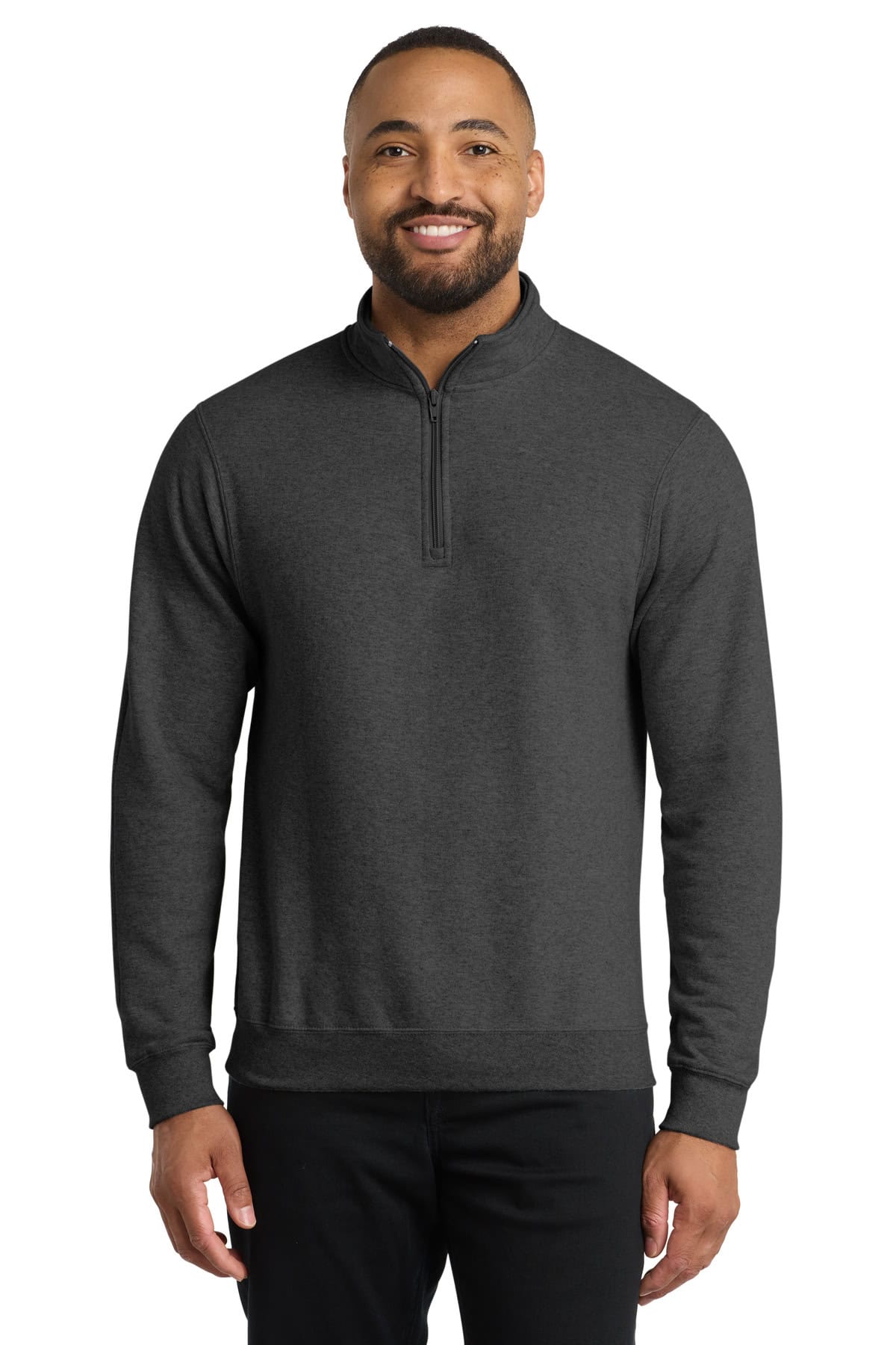 Port & Co™ Core Fleece 1/4-Zip Pullover Sweatshirt PC78Q - Image 3