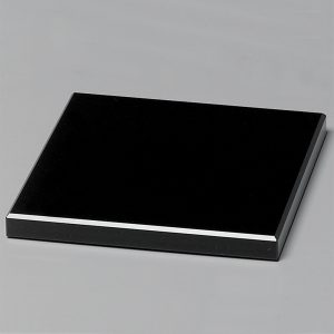 2 1/4" x 7" Clear Crystal Block on Black Crystal Base
