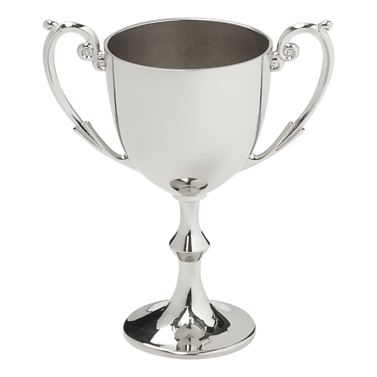Bellissimo Metal Cup, Silver - 6"