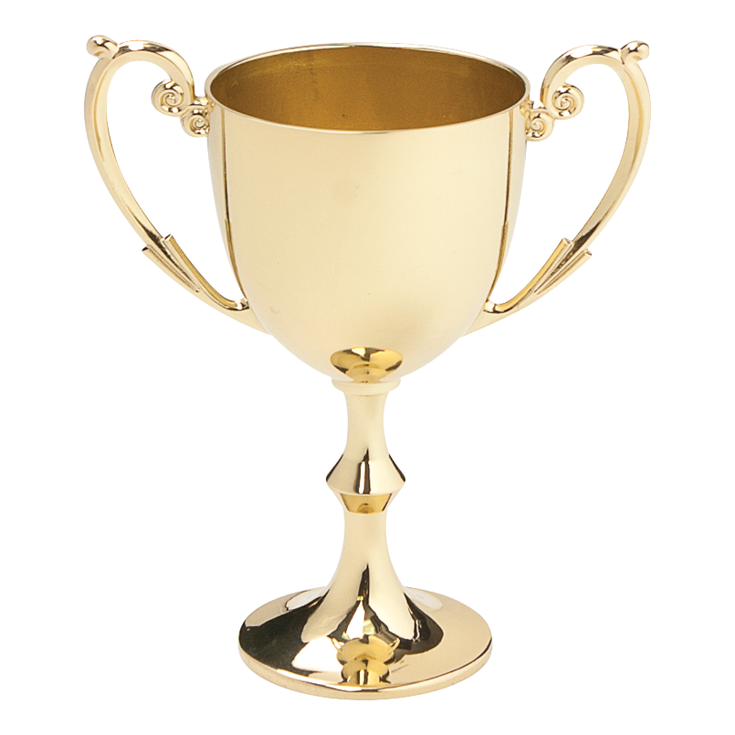 Bellissimo Metal Cup, Gold - 6 3/4"