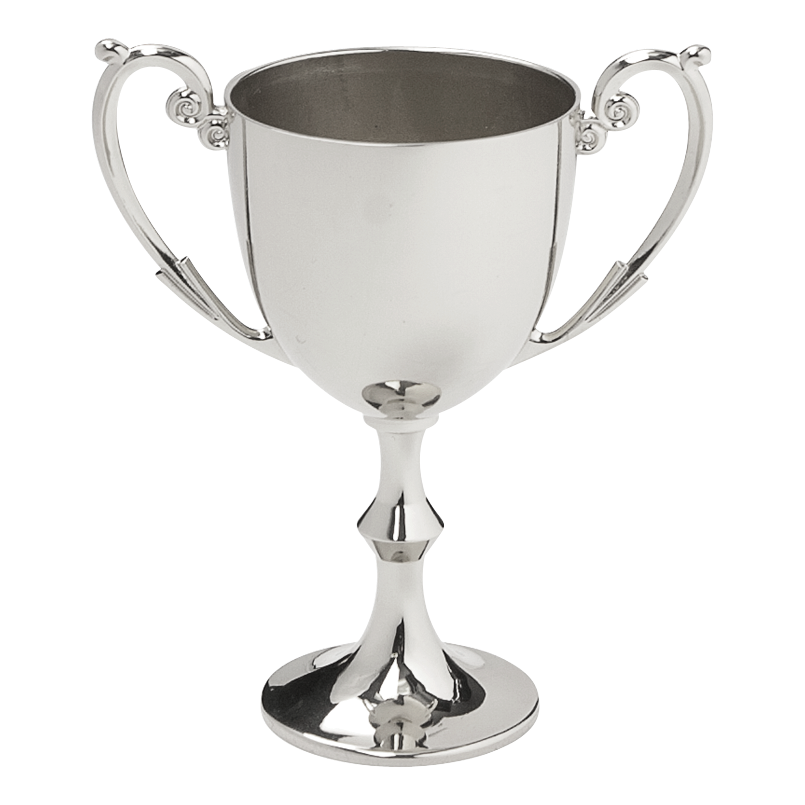 Bellissimo Metal Cup, Silver - 6 3/4"