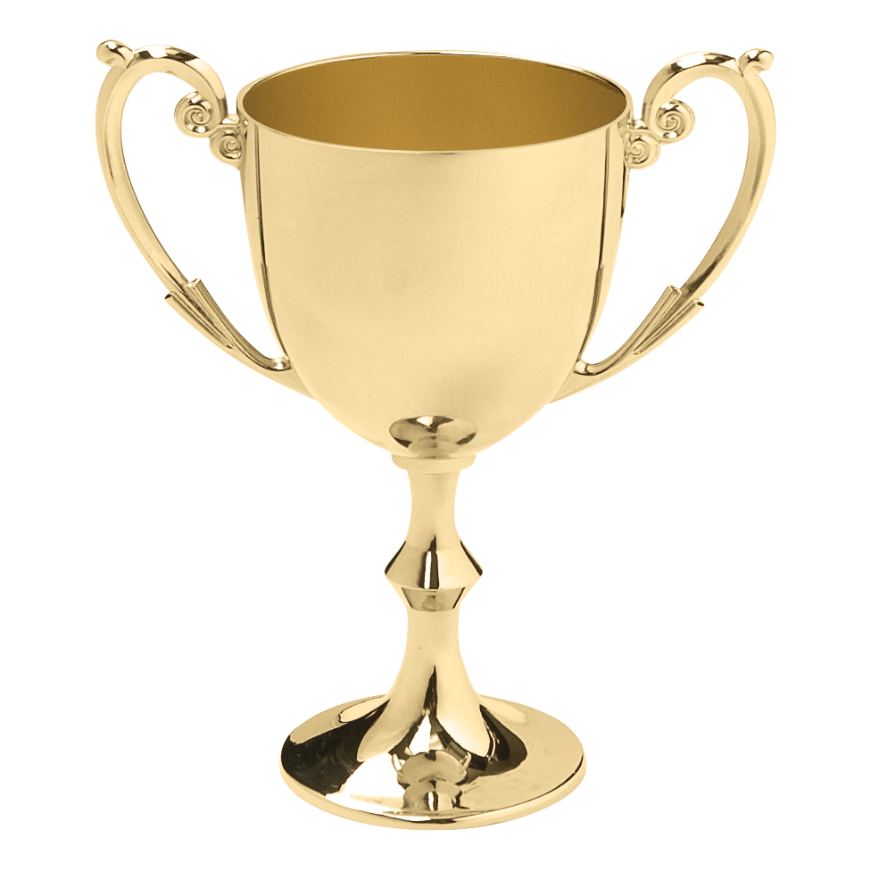 Bellissimo Metal Cup, Gold - 9 1/4"
