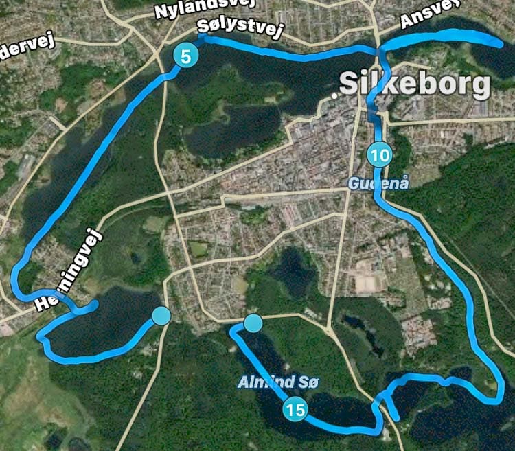 Ruten rundt om Silkeborg