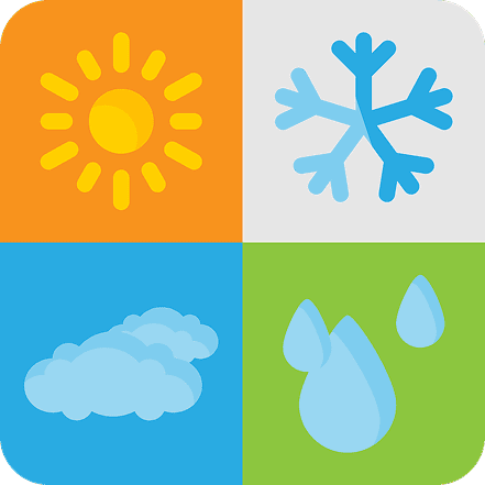 Bright sun icon representing sunny weather and outdoor vehicle washing benefits.