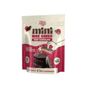 Mini Rice Cakes Coated with Dark Chocolate -كعك الأرز بالشوكولاتة الداكنة