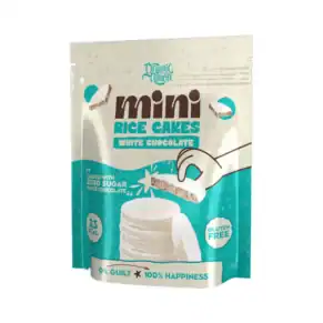 كعك الأرز المغطى بالشوكولاتة البيضاء - Mini Rice Cakes Coated with White Chocolate