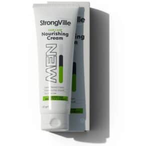 سترونجفيل كريم شعر للرجال – 120 مل، كريم لتغذية وتقوية الشعر للرجال. Strongville Men Cream – 120 gm nourishing and strengthening hair cream for men.