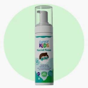 Superkids Facial Foam Cleanser 200 ml – gentle foaming face wash for children’s skin سوبركيدز غسول وجه فوم 200 مل – غسول فوم لطيف لبشرة الأطفال الحساسة