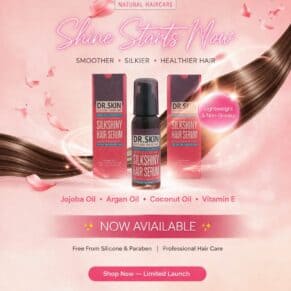 Dr Skin Hair Serum Daily Shine and Smoothness for Dry and Damaged Hair -سيروم دكتور سكن للشعر لمعان ونعومة يومية للشعر الجاف والمتضرر