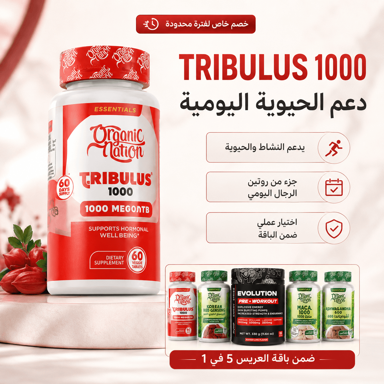 تريبولوس 1000 مجم ضمن بوكس العريس