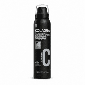 Kolagra Whitening Deodorant Spray Silver Scent 150ml – Long-Lasting Freshness and Underarm Brightening Care