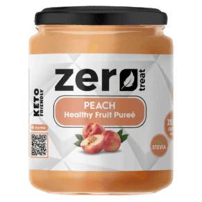 Peach Healthy Fruit Purée 180g – Premium 95% Real Fruit Zero Sugar Added Keto Friendly-بيوريه الخوخ الصحي 180 جم – 95٪ فاكهة حقيقية بدون سكر مضاف كيتو فريندلي