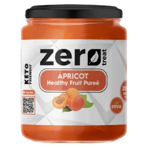 بيوريه المشمش الصحي 180 جم – 95٪ فاكهة حقيقية بدون سكر مضاف كيتو فريندلي-Apricot Healthy Fruit Purée 180g – Premium 95% Real Fruit Zero Sugar Added Keto Friendly