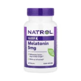 NATROL MELATONIN 5 mg tablets dietary supplement-ناترول ميلاتونين 5 ملجم – دعم النوم العميق وتنظيم دورة النوم 100 قرص