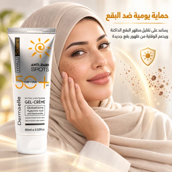 ديرما إل هايلو سولير حماية +50 جيل كريم مضاد للبقع الداكنة 60مل - UV Defense SPF 50 Anti-Dark Spots Gel-Cream 60ml