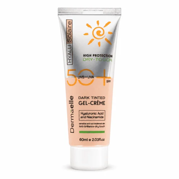 UV Defense SPF 50 Dark Tint Gel-Cream 60ml - ديرما إل هيالو سولير حماية +50 جل كريم لون غامق 60ملى
