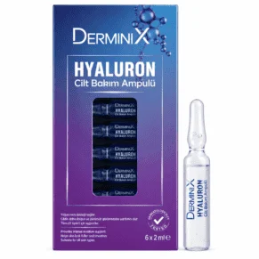 Hyaluronic Skin Care Ampoules 6×2ml by Derminix