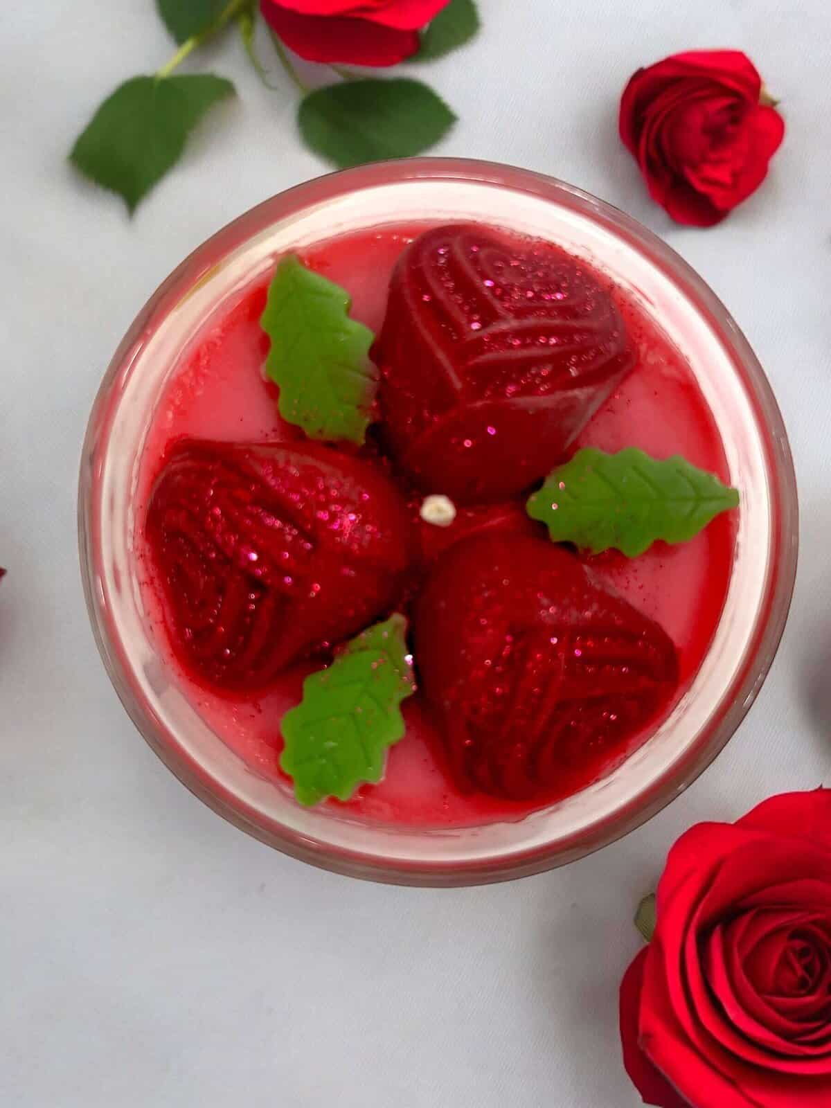 Bouquet of Roses Candle Jar