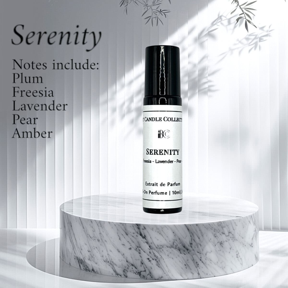 Serenity Roll-on perfume display