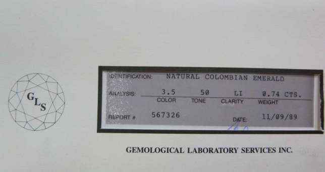 Inel smarald si diamante naturale 1.09ct - imagine 2