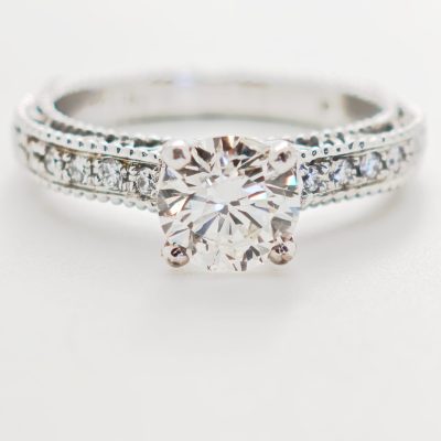 Inel cu diamante aur 18k naturale 1.32ct