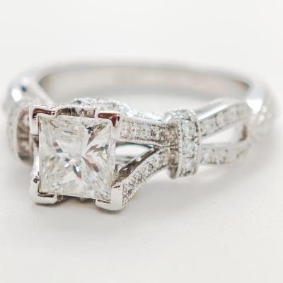 inel aur 18k cu diamante 1,44ct