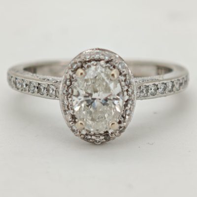 inel 18k cu diamante 1.26ct