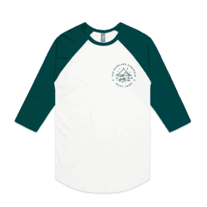 Long Sleeved T-Shirt Moto Camp Green & White