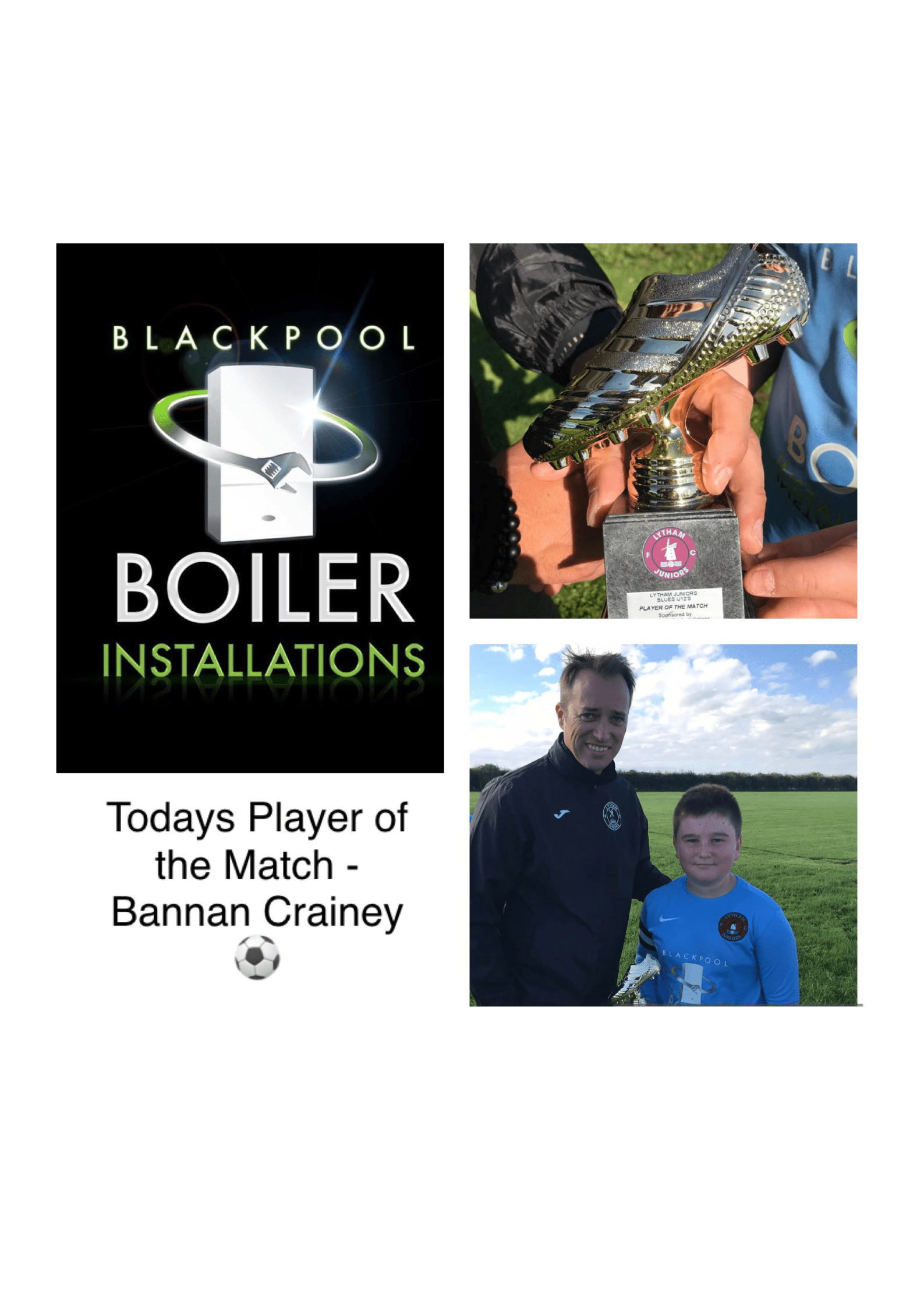 new boiler in blackpool player of the match