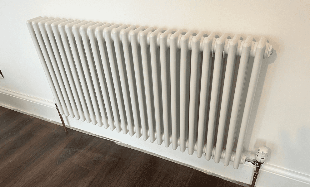 new designer radiator installed