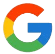 The image shows the Google logo, a capital letter “G” in blue, red, yellow, and green segments on a white background.