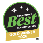 The official Minnesota’s Best Readers’ Choice Gold Winner 2026 emblem, proudly representing Bonfe’s commitment to quality service.