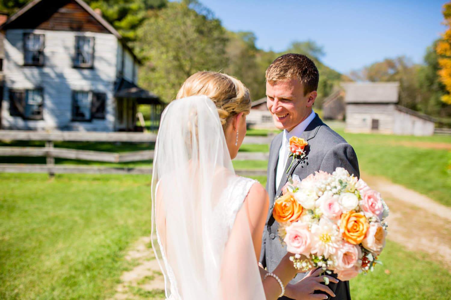 Wedding day First look