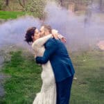 Keywords: bride, groom, kissing