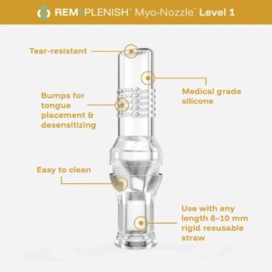 Nozzle for dental tongue placement, made from medical-grade silicone, easy to clean, and compatible.